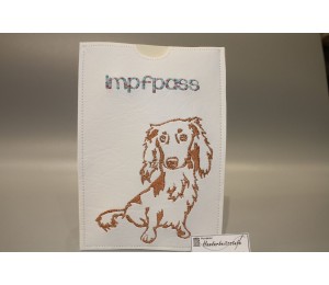 Stickdatei - Langhaar Dackel Silhouette